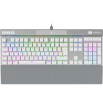 Corsair CH-910951A-BE clavier Jouer USB AZERTY Blanc