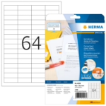 HERMA Etiketten wit correctie/afdek 48.3x16.9 A4