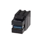 FDL USB 3.0 A SOCKET KEYSTONE MODULE - BLACK