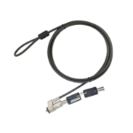 Conceptronic CUSTODIO02BWM Keyed Laptop Lock, Wedge Slot, Master Keyed Compatible, 1.8m
