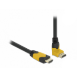 DeLOCK High Speed HDMI cable male straight to male 90° upwards angled 48 Gbps 8K 60 Hz 2 m