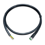 PLANET M12 K-Coded 5-Pin Female to bare end power cable, 1.5 meters, for ITS-5216 series Ethernet switch networking cable Black 1.5 m