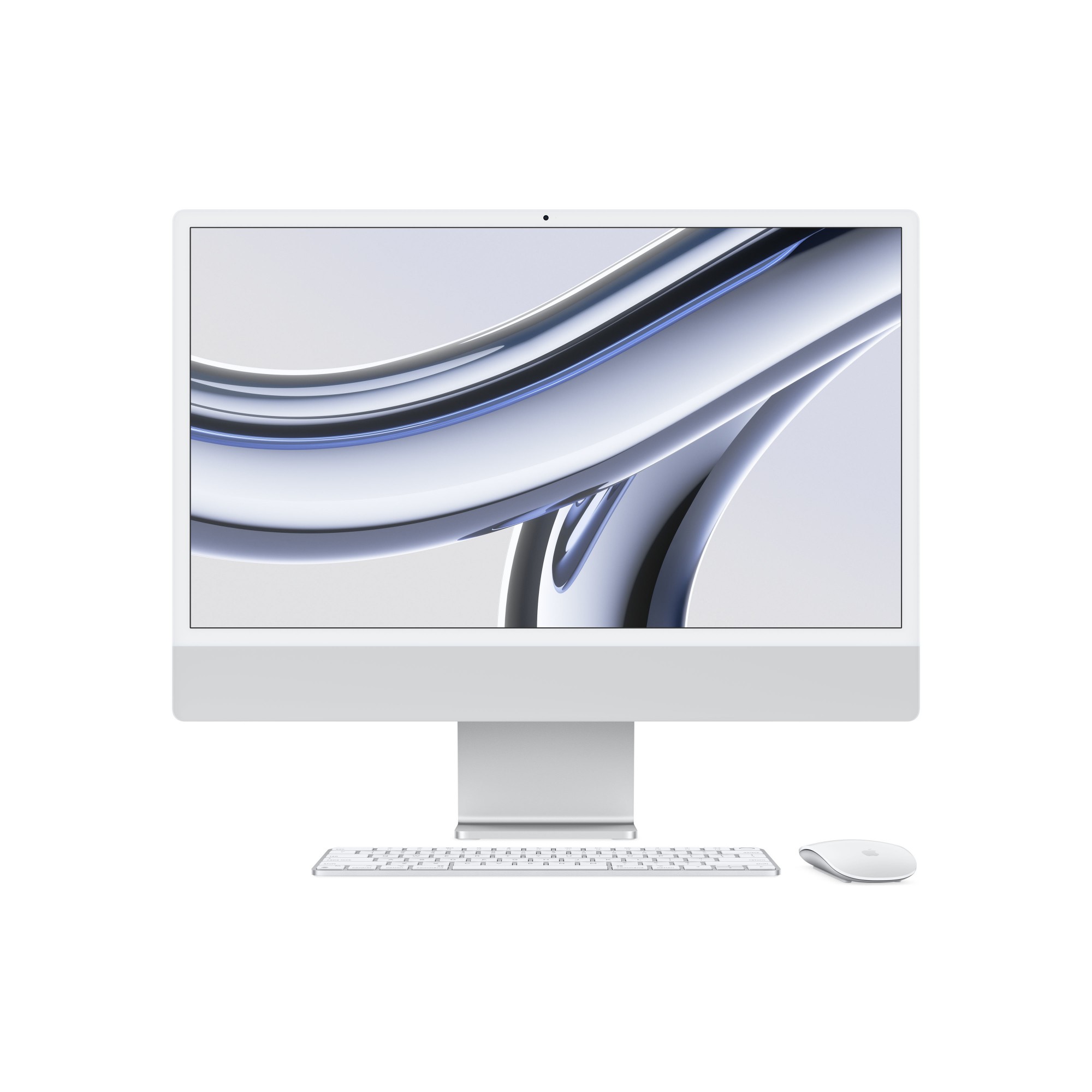 MQR93D/A APPLE 24-inch iMac with Retina 4.5K display: Apple M3 chip with 8-core CPU and 8-core GPU (8GB/256GB SSD) - Silver
