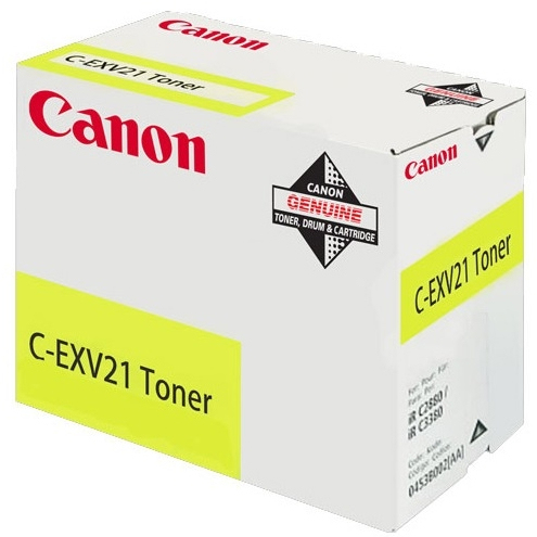 Image of Canon 0455B002/C-EXV21 Toner yellow, 14K pages/5% 260 grams for...
