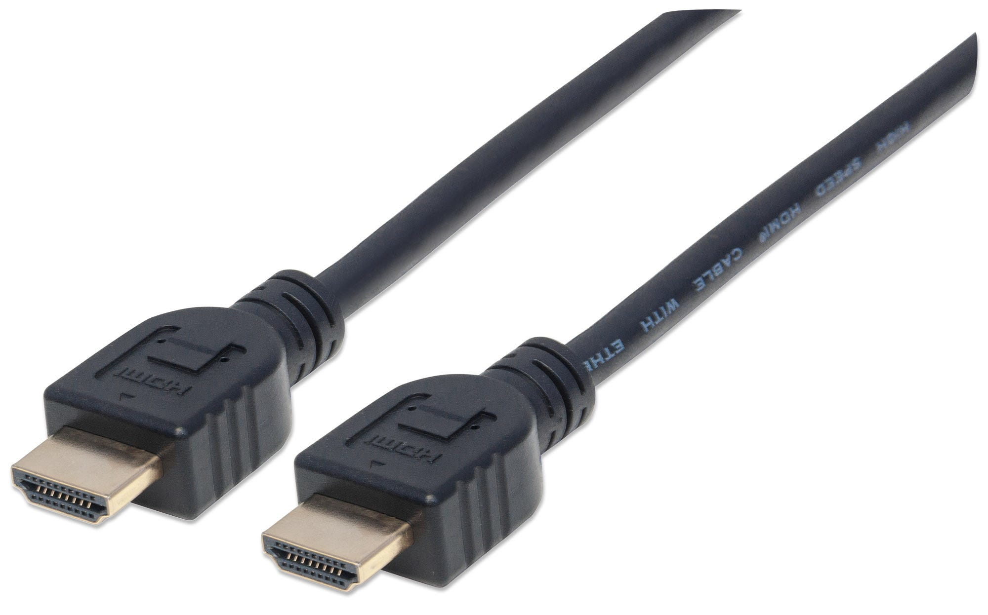 Image of Manhattan HDMI 4K@60Hz Cable with Ethernet. CL3 In-Wall Rated. 2m. Sui