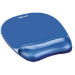 Fellowes Mouse Mat Wrist Support - Crystals Gel Mouse Pad with Non Slip Rubber Base - Ergonomic Mouse Mat for Computer, Laptop, Home Office Use - Compatible with Laser and Optical Mice - Blue