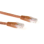 ACT Bruin 0,5 meter U/UTP CAT6A patchkabels met RJ45 connectoren