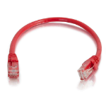 C2G 6" Cat6 networking cable Red 5.91" (0.15 m) U/UTP (UTP)