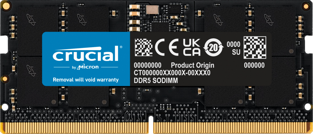Image of Crucial CT16G48C40S5 memory module 16 GB 1 x 16 GB DDR5 4800 MHz