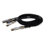 AddOn Networks QDD-4ZQ100-CU2-5M-AO InfiniBand/fibre optic cable 2.5 m QSFP-DD 4x QSFP56 DAC Black, Stainless steel