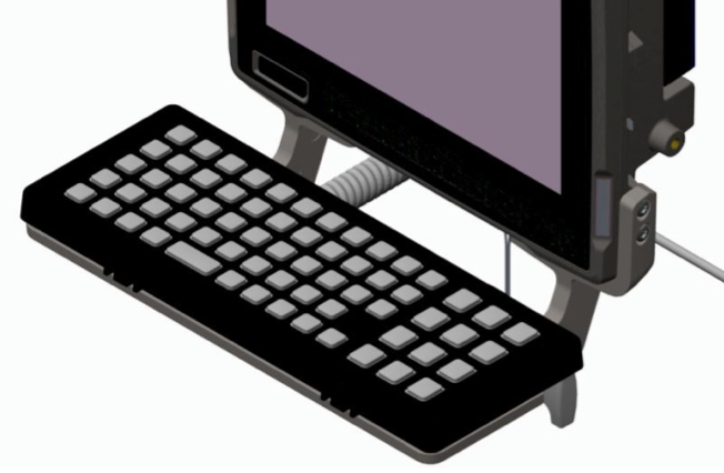 Image of Zebra KT-KYBDTRAY-VC80-R barcode reader accessory