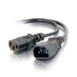 C2G 5ft 250V 16 AWG Power Cord Extension (IEC320C13 -> IEC320C14) Black 59.1" (1.5 m) C14 coupler