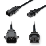 AddOn Networks ADD-C142C13PC14G4FBK power cable Black 47.2" (1.2 m) IEC C14 IEC C13