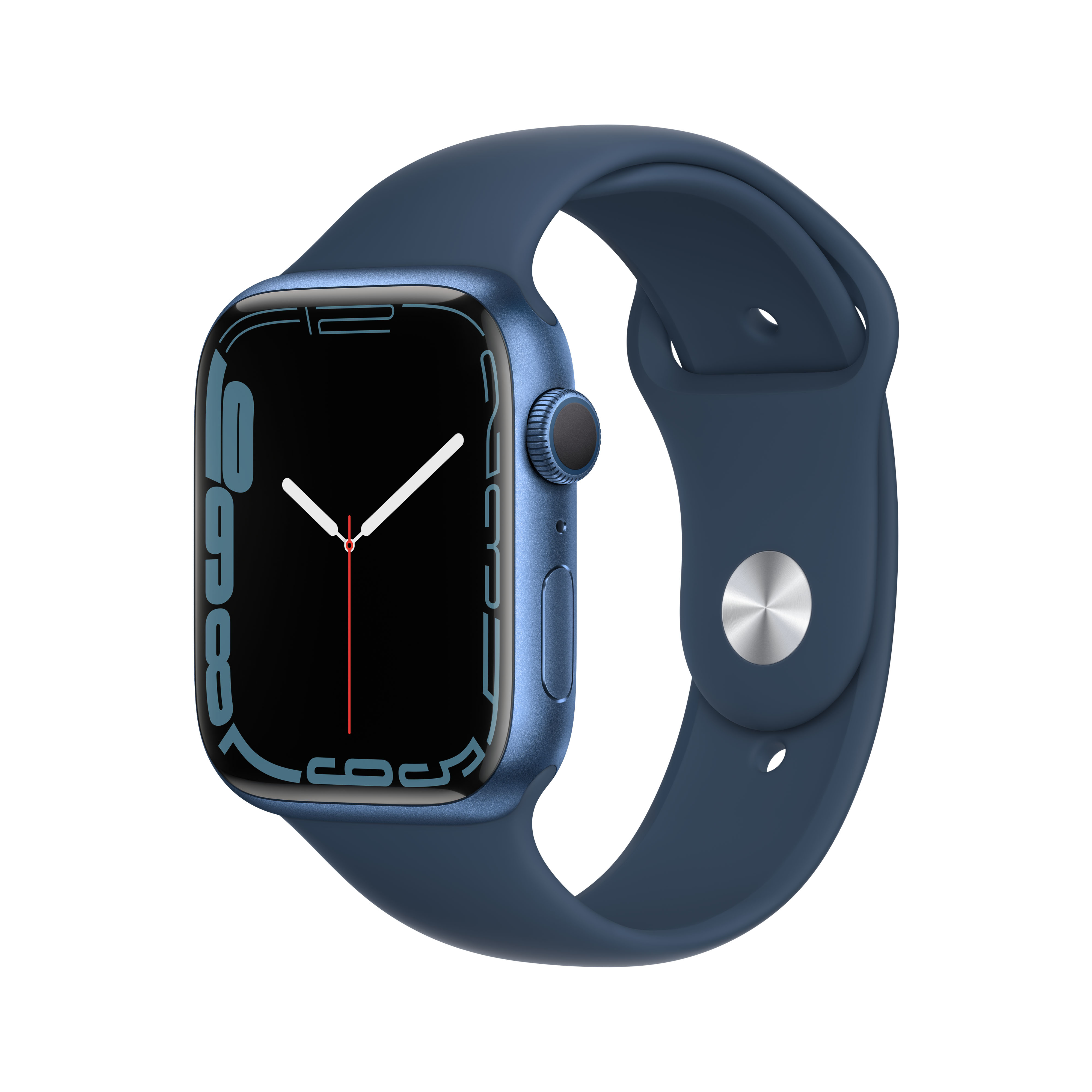 Apple Watch Series 7, 45mm, GPS [2021] - Blue Aluminium Case with Abyss Blue Sport Band