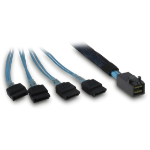 Inter-Tech SFF-8643 - 4x SATA/SAS 0.7 m 12 Gbit/s Blue