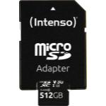 Intenso 3433493 memory card 512 GB MicroSDXC UHS-I Class 10