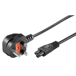Microconnect PE090830 power cable Black 3 m Power plug type G C5 coupler