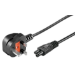 Microconnect PE090818 power cable Black 2 m Power plug type G C5 coupler