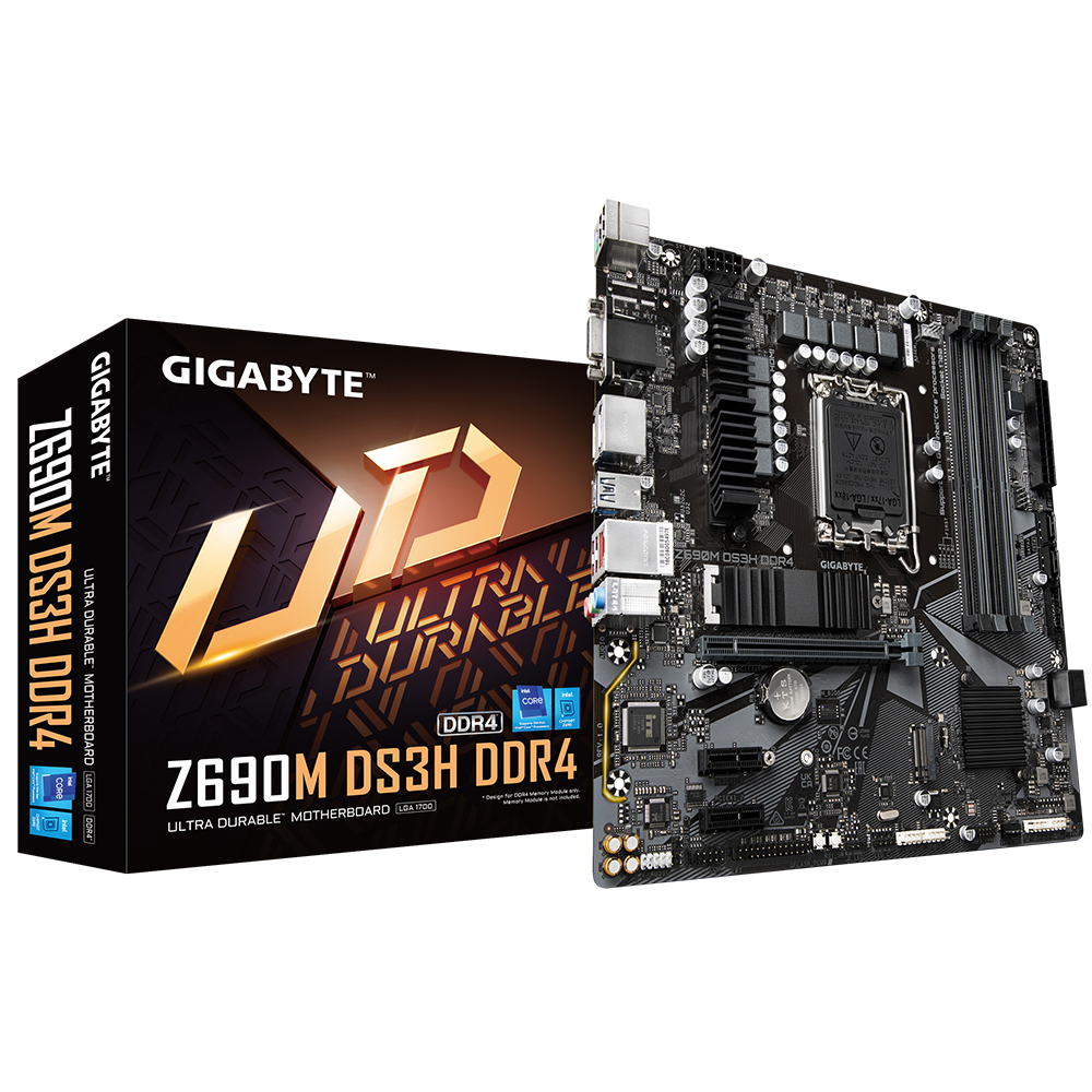 Image of Gigabyte Z690M DS3H DDR4 (rev. 1.0) Intel Z690 LGA 1700 micro ATX