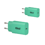 CLUB3D 2-Pack USB C Charger 30 Watt Whit