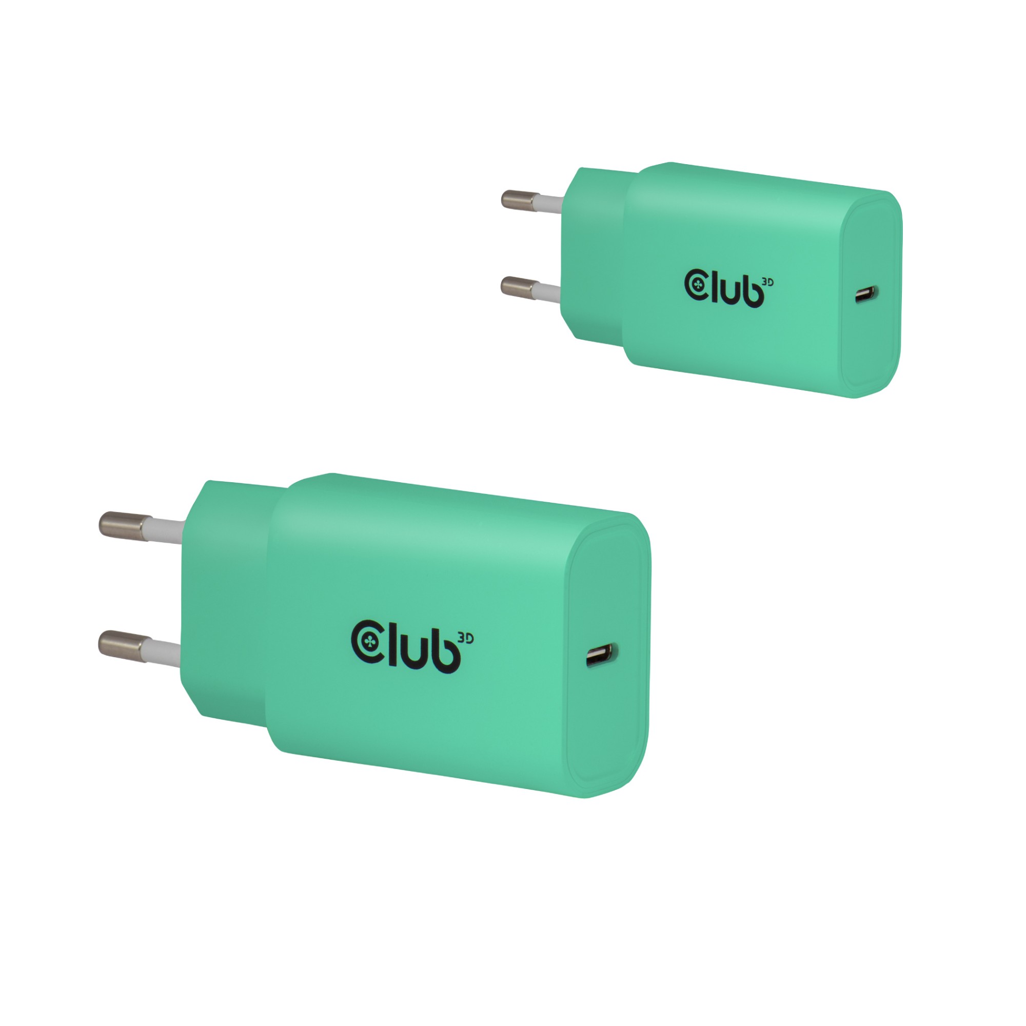 CLUB3D 2-Pack USB C Charger 30 Watt Whit