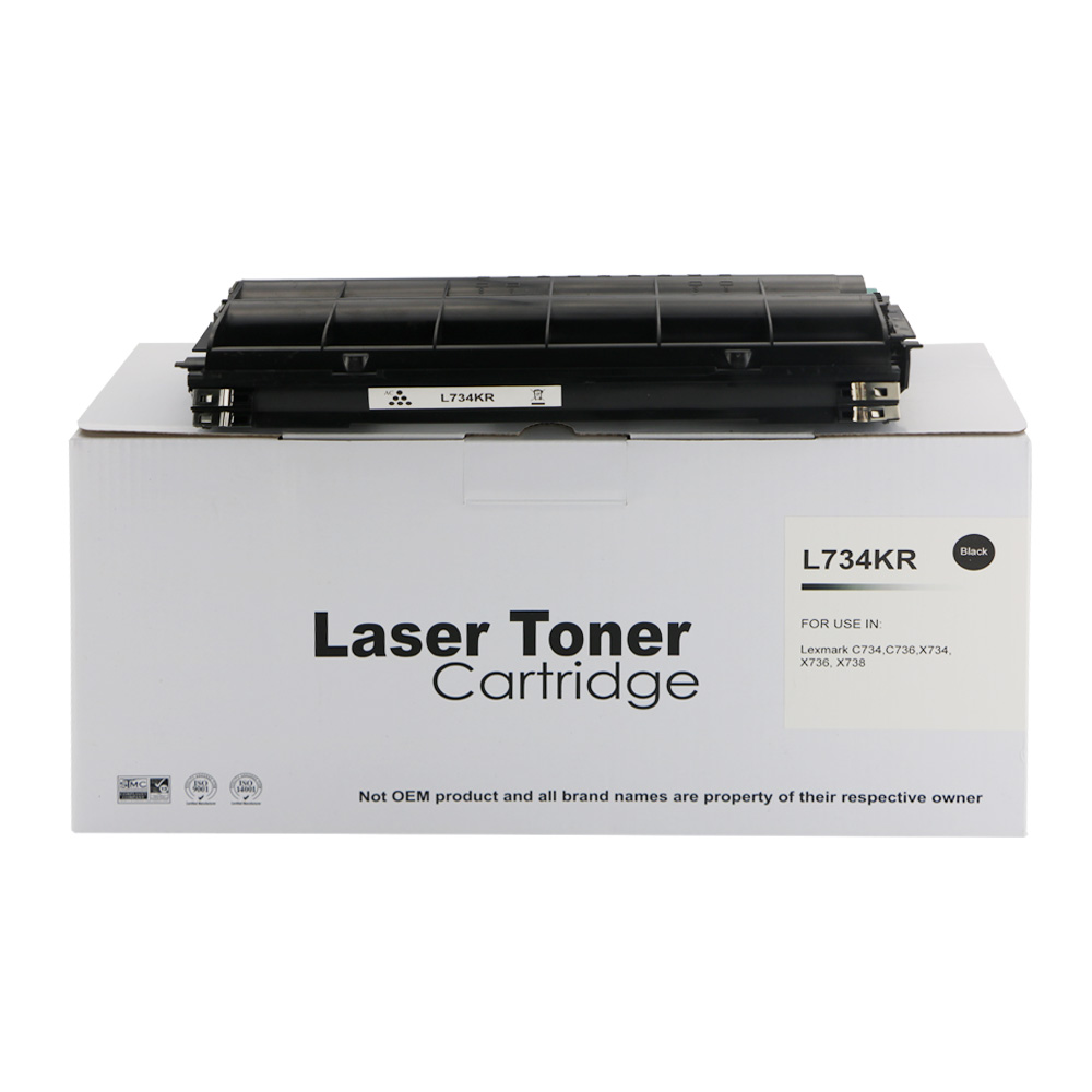 Image of CTS Wholesale Remanufactured Lexmark C734 Black Toner C734A2KG