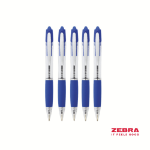 Zebra Z-Grip Max Retractable Ballpoint Pen Blue Ink Box 12