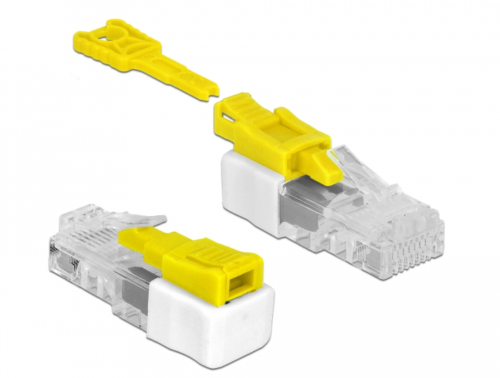 Image of DeLOCK 85334 wire connector RJ45 White,Yellow