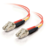C2G 10m LC/LC LSZH Duplex 50/125 Multimode Fibre Patch Cable InfiniBand en Glasvezelkabel Oranje