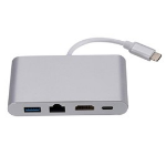 JLC L12 Type C 4 Port Adapter – Silver