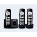 Panasonic KX-TGE823EB telephone DECT telephone Caller ID Black, Silver