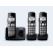 Panasonic KX-TGE823EB telephone DECT telephone Caller ID Black