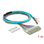 DeLOCK 91054 InfiniBand/fibre optic cable 1 m 12x LC Pigtail Blue