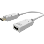 Vision TC-DPHDMI4K video cable adapter HDMI Type A (Standard) DisplayPort White
