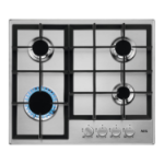 AEG 3000 Series 60cm 4 Burner Gas Hob - Stainless Steel