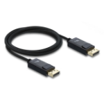 DeLOCK Coaxial DisplayPort cable 16K 60 Hz 80 Gbps with braided coating 2 m