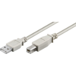 Microconnect USBAB1 USB cable 1 m USB 2.0 USB A USB B White