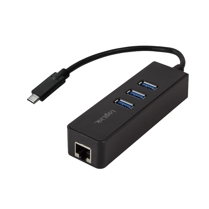 UA0283 FK & A UA0283 - Wired - USB - Ethernet - 1000 Mbit/s - Black