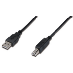 ASSMANN Electronic AK-300102-030-S USB cable 3 m USB 2.0 USB A USB B Black
