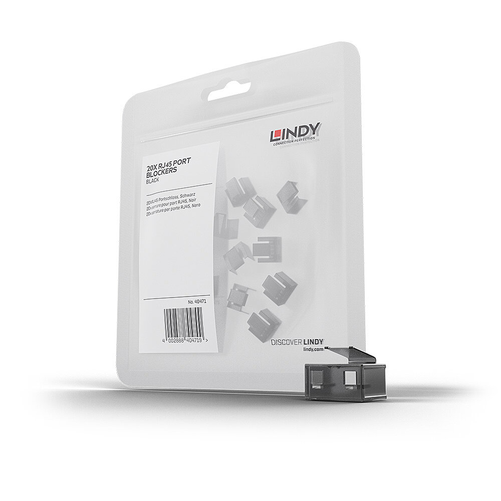 Lindy RJ545 Port Locks BLACK 20pcs.