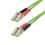 StarTech.com 7m (22ft) LC to LC (UPC) OM5 Multimode Fiber Optic Cable, 50/125µm Duplex LOMMF Zipcord, VCSEL, 40G/100G, Bend Insensitive, Low Insertion Loss, LSZH Fiber Patch Cord