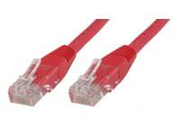 Image of Microconnect 10m Cat5e UTP networking cable Red U/UTP (UTP)