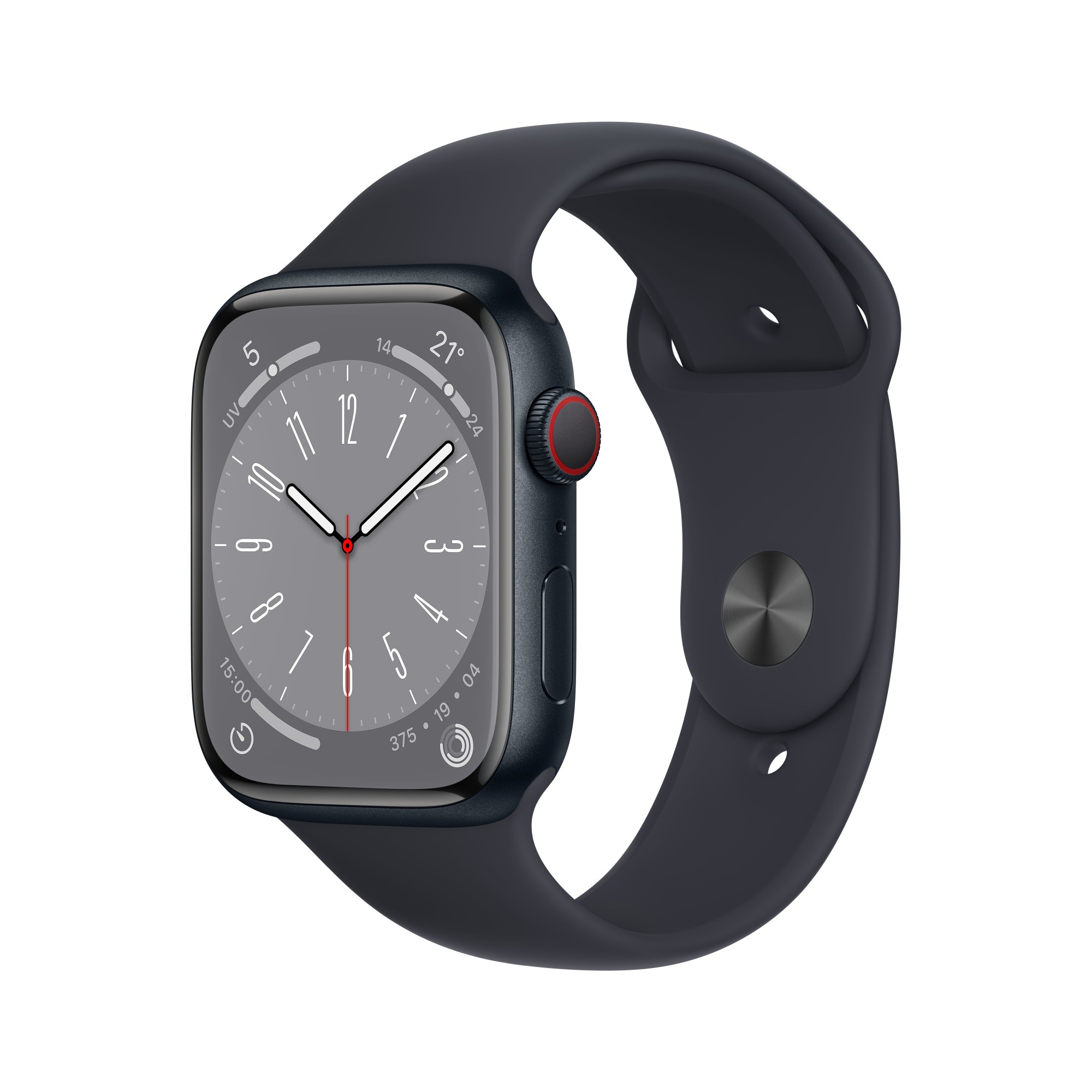 Apple Watch Series 8 OLED 45 mm 4G Svart GPS