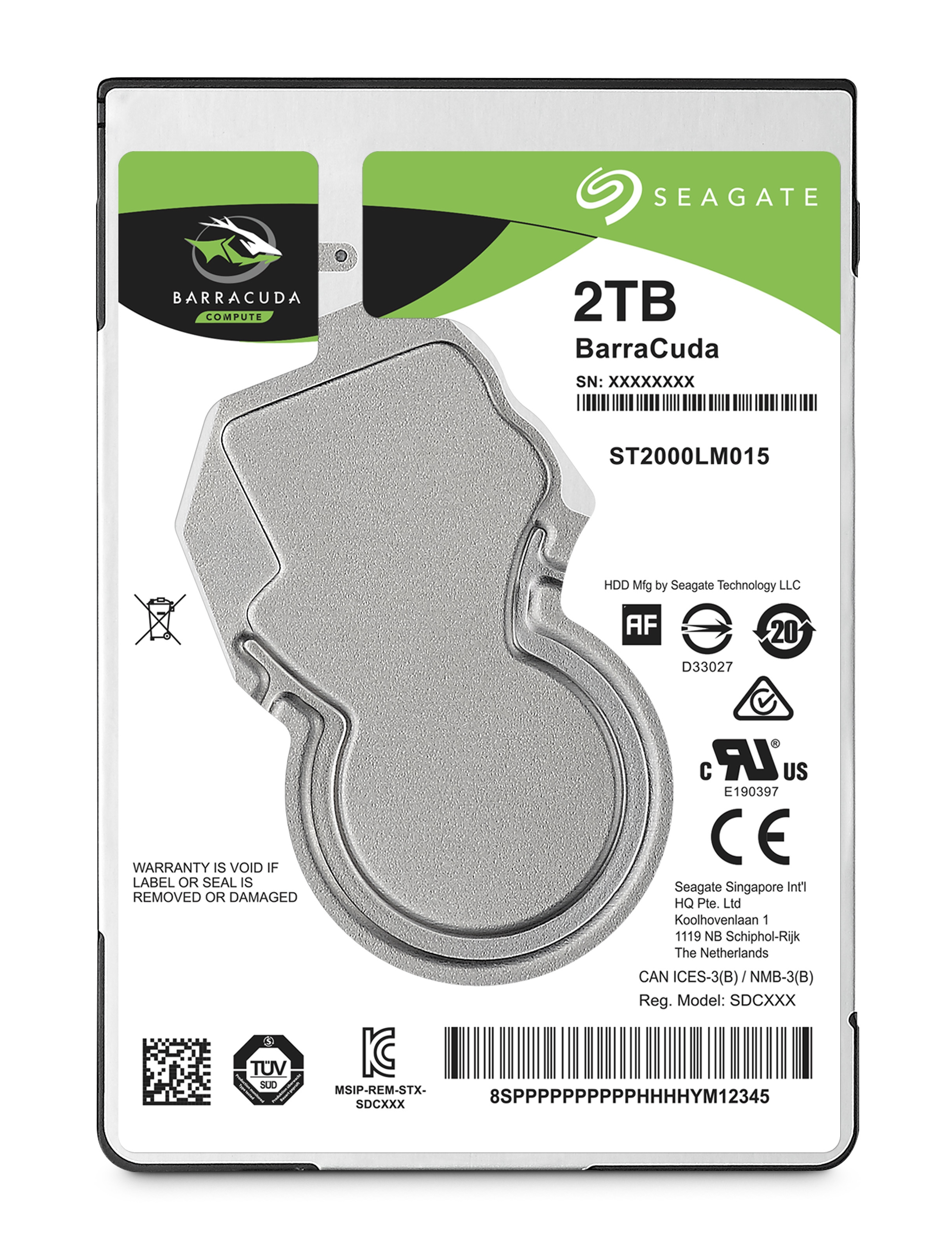 Image of Seagate Barracuda 2.5" 2.5" 2 TB Serial ATA III