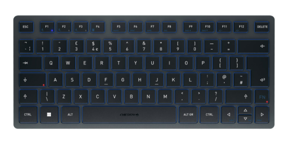 CHERRY KW 7100 MINI BT keyboard Bluetooth QWERTY English Blue