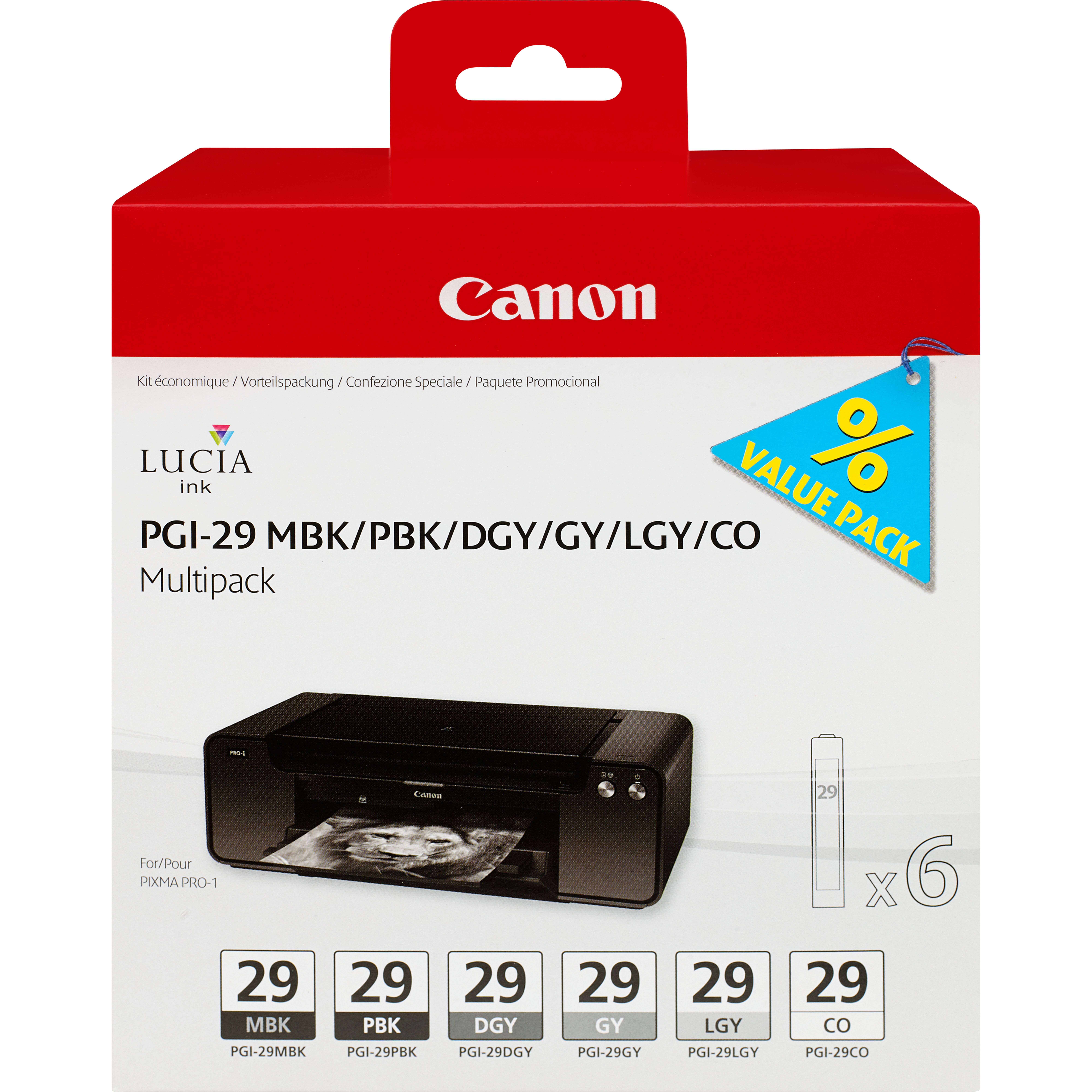 Image of Canon 4868B018/PGI-29 Ink cartridge multi pack...