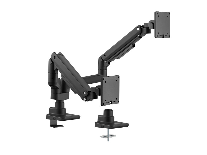 Photos - Other for Computer LevelOne Equip 650182 17-35 Heavy-Duty Dual Monitor Desk Mount Bracket 
