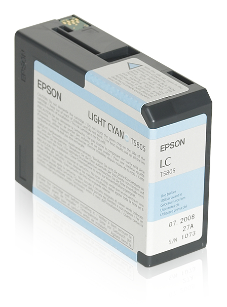 Image of Epson C13T580500/T5805 Ink cartridge light cyan 80ml for Epson...