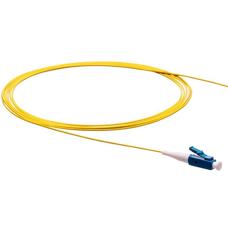 Image of FDL 1M SIMPLEX LC PIG TAIL LEAD - 9/125um - OS2 YELLOW
