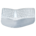 Matias UK Wireless Sculpted Ergonomic Keyboard for Mac
